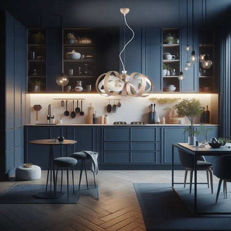 Lampadario Sospensione Metallo Verniciato Valeria 5 luci E14 Bianco/Tortora