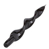 Candela fiamma spirale in cera laccata h 27 cm decorazione luminosa ambiente