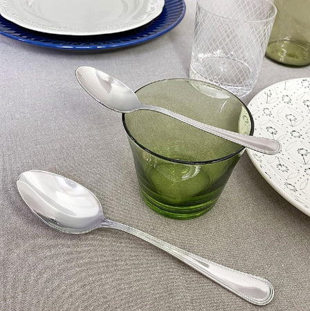 Posate 24pz in Acciaio Inox 18/10 Finitura Lucida Made in Italy 6Posti Casa Ristorante