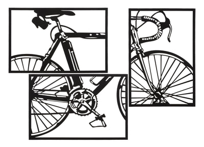 Pannello Da Muro Bike Set 3Pz Cm 40X1,3X60 (Singolo Pz)