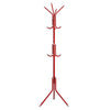 Appendiabiti a Piantana Attaccapanni da Terra Salvaspazio 12 Ganci Rosso H175cm