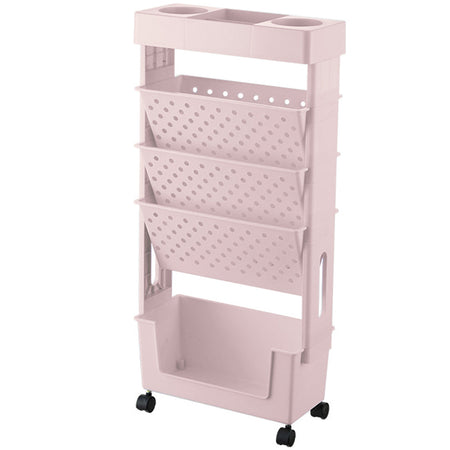 Carrello Ufficio Portadocumenti Scaffale Libreria Salvaspazio Casa Uffìcio Rosa
