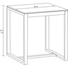 Set da Giardino Tavolino e 2 Poltrone in Polyrattan Nero e Tortora con Cuscini