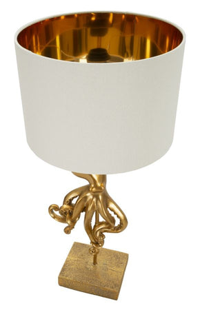 Lampada Da Tavolo Octopus Gold Cm Ø 30,5X64,5