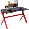 Scrivania Gaming Porta PC Computer con Tappetino Mouse Pad in legno e metallo 120cm