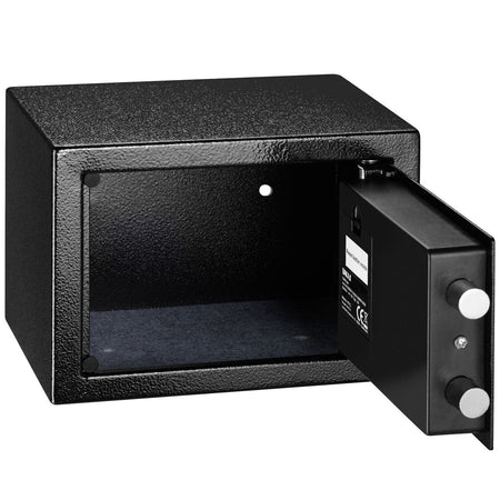 Cassetta Sicurezza Hotel 23x17x17cm Cassaforte Digitale Elettronica Ferro Zincato