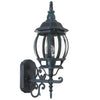 Lanterna da Giardino 22 x H 52 cm Stile Vittoriano Classico 1 x E27 Verde Bronzo