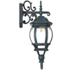 Lanterna da Giardino 22 x H 52 cm Stile Vittoriano Classico 1 x E27 Verde Bronzo