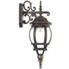 Lanterna da Giardino 22 x H 52 cm Stile Vittoriano Classico 1 x E27 Grigio e Ottone