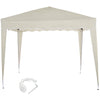 Gazebo 3x3 Pieghevole Ecrù Impermeabile Pieghevole Tendone Giardino Con Sacca