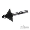 Fresa per smussare 1/4 per legno e pannelli truciolari in carburo di tungsteno Triton Triton