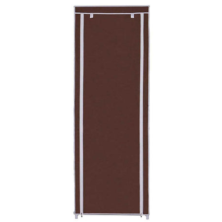 Armadietto Scarpiera Salvaspazio fino a 30 Paia Scaffale Metallo TNT Coffe H175cm