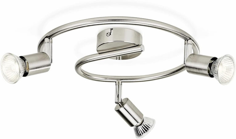 PHILIPS - LIMBALI FARETTI A SPIRALE 3LUCI NICKEL