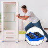 Kit Sposta Mobili con Ruote Sollevatore fino a 1200kg Sposta e Solleva Mobili