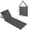 Stuoia Lettino Spiaggia Spiaggina Mare Prendi Sole Pieghevole Poggiatesta Grigio