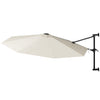 Ombrellone a Parete 300cm 8 stecche 180GR/MQ Sistema Air-Vent con Manovella Beige
