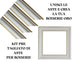 Kit Pre-Tagliato aste per Boiserie oro in duropolimero serie 2223 150cm