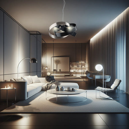 Lampadario Sospensione Metallo Verniciato Elvis 3 Luci E27 Nero/Cromo Moderno