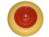 RUOTA GOMMA PIENA PER CARRIOLA PERNO MM.12X210 , interasse mm.150 - 8 FER 200387