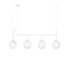 Lampadario a sospensione Bianco 4Xe27 125X150X20Cm