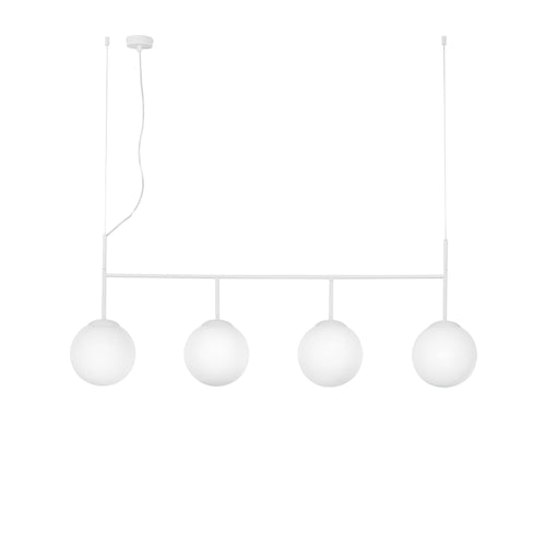 Lampadario a sospensione Bianco 4Xe27 125X150X20Cm