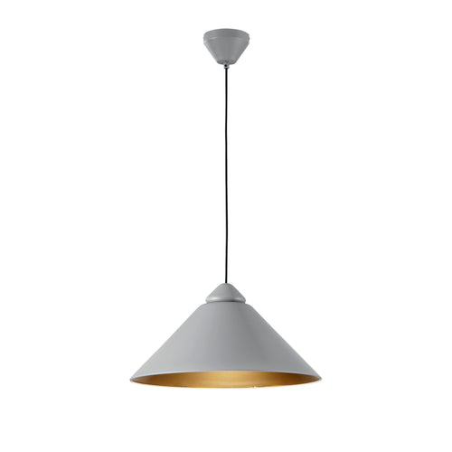 Lampadario a sospensione Grigia/Oro 1Xe27 49X25X183,5Cm