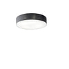 Plafoniera in metallo e tessuto Nera 7Xe27 76X76X15Cm