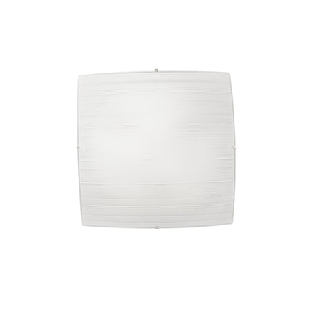 Plafoniera in vetro Bianco Bianca 4Xe27 50X50X12Cm