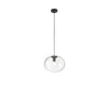 Lampadario a sospensione , diffusore singolo Nera 1Xe27 30X152X10Cm