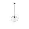 Lampadario a sospensione , diffusore singolo Nera 1Xe27 40X155X10Cm