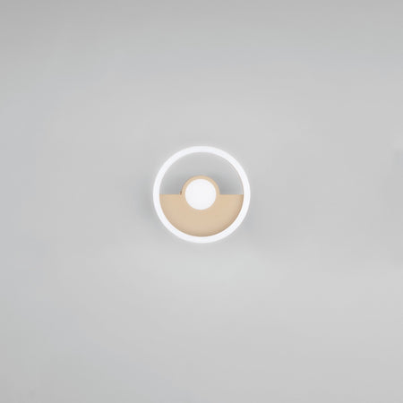 Plafoniera Led con interruttore cct Oro 14W 2100Lm 20X20X8Cm