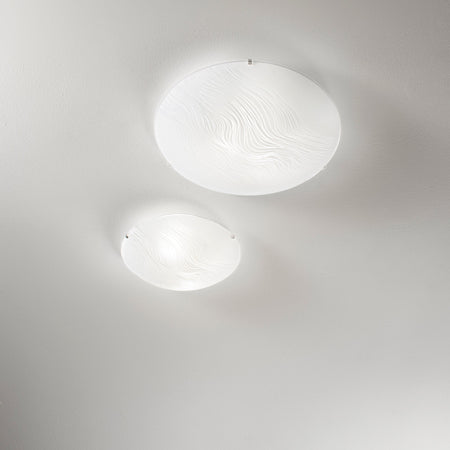 Plafoniera Bianca 3Xe27 40X40X10,5Cm