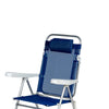 Sdraio Pieghevole Reclinabile Struttura in Alluminio Antiruggine Campeggio Casa Blu
