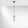 Lampadario a sospensione Nera/Fume 1Xe27 10X150Cm