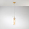 Lampadario a sospensione Oro/Ambra 1Xe27 10X150Cm
