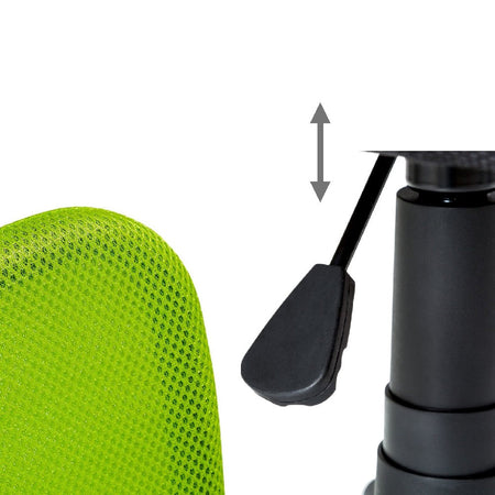 Sedia Poltrona Scrivania Ufficio e Cameretta Girevole Traspirante Regolabile Verde