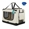 Borsa Trasportino Animali Domestici 50x34 H 36cm Cani e Gatti Beige
