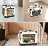 Borsa Trasportino Animali Domestici 50x34 H 36cm Cani e Gatti Beige