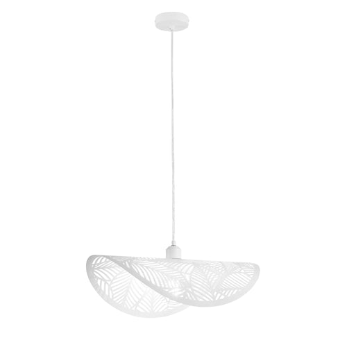 Lampadario a sospensione a vela singola Bianca 1Xe27 50X30X150Cm