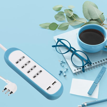 ELECTRALINE - GUMMY MULTIPRESA 4P 2USB 2.1A COVER SILI