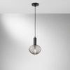 Lampadario a Sospensione Nero 1Xe27 10X18X150Cm