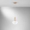 Lampadario a Sospensione Oro 1Xe27 10X18X150Cm