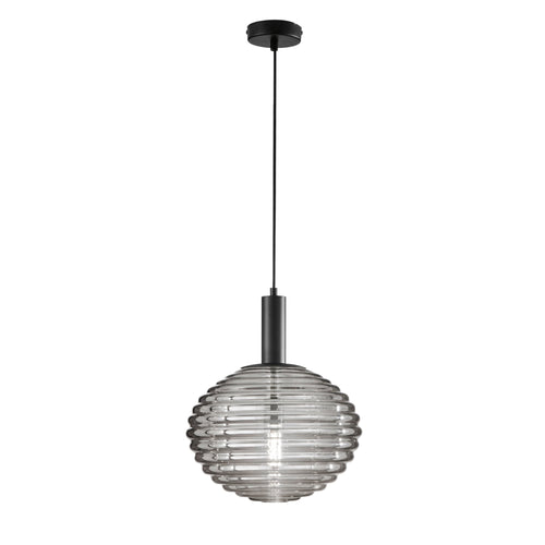 Lampadario a Sospensione Nera 1Xe27 10X32X150Cm