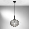 Lampadario a Sospensione Nera 1Xe27 10X32X150Cm