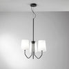 Lampadario a Sospensione , tre luci Nera 3Xe14 50X150Cm