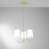 Lampadario a Sospensione , tre luci Oro 3Xe14 50X150Cm