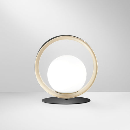 Lume da tavolo Nera/Oro 1Xg9 15X24X25Cm