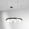 Lampadario a sospensione Nero/Oro 8Xg9 76X12X150Cm