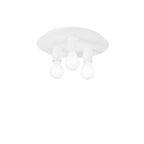 Plafoniera Bianca 3Xe27 30X30X86Cm