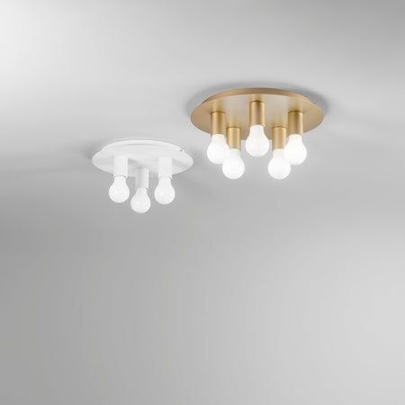 Plafoniera Oro 3Xe27 30X30X86Cm